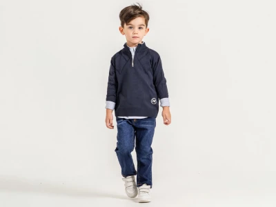 Toptan YAVRUCAK Yk Detay 3'lü Erkek Çocuk Takım - Toptan Çocuk Giyim Beniz Kids
