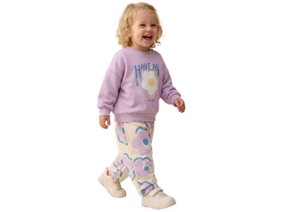 Yumurta Baskılı Kız Bebe Takım 3 İp