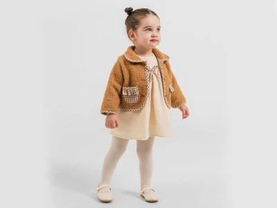 Toptan COCOSİSS Yün Hırkalı Elbise - Toptan Çocuk Giyim Beniz Kids