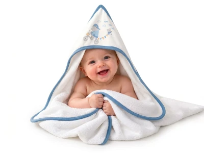 Toptan EKE BABY Yupi Detay Bebek Havlu - Toptan Çocuk Giyim Beniz Kids