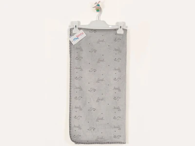 Toptan MY BERRY Zebra Nakış Desenli Bebek Battaniye  - Toptan Çocuk Giyim Beniz Kids