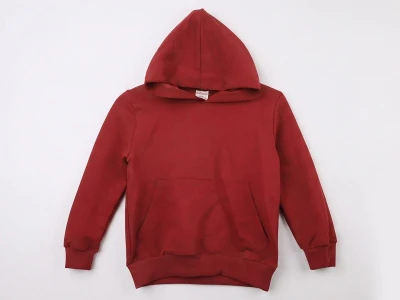 Toptan MARS Kapşonlu Kanguru Cepli 2 İp Unisex Okul Sweat BORDO - Beniz Bebe